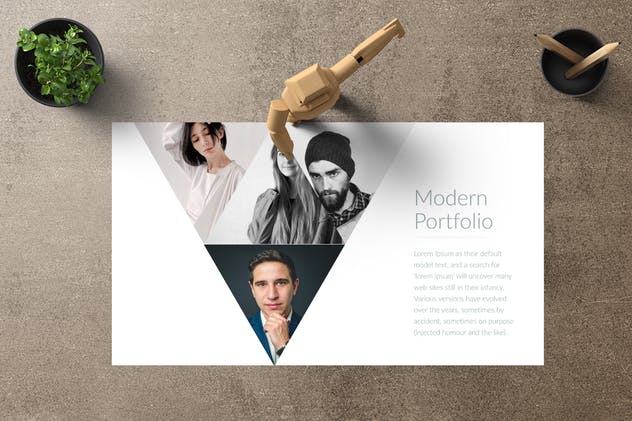 创意产品/摄影作品展览PPT幻灯片模板 PORTO – Portfolio Powerpoint Template插图(4)