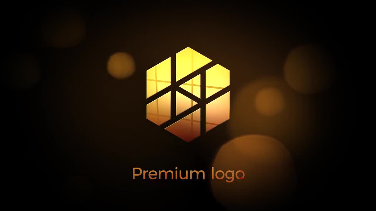 彩色几何动画徽标展示素材库推荐PR模板