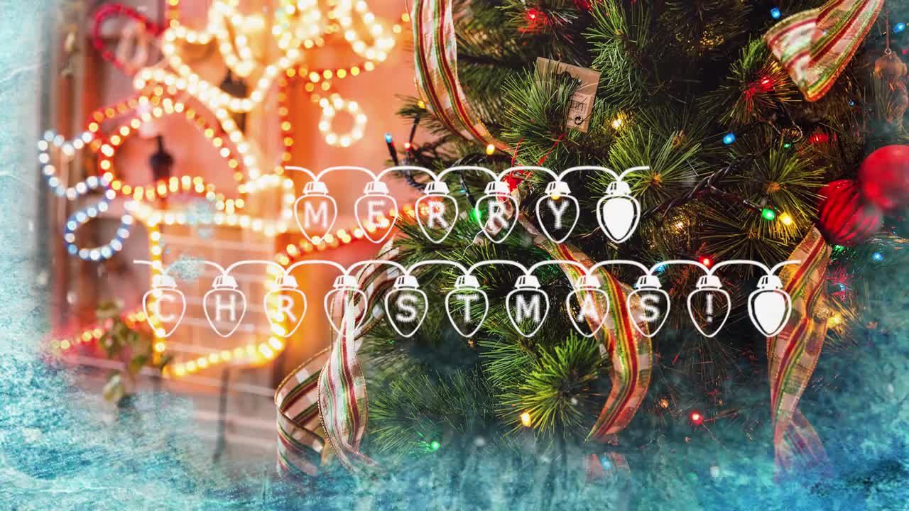 喜庆的圣诞节幻灯片素材库精选PR模板