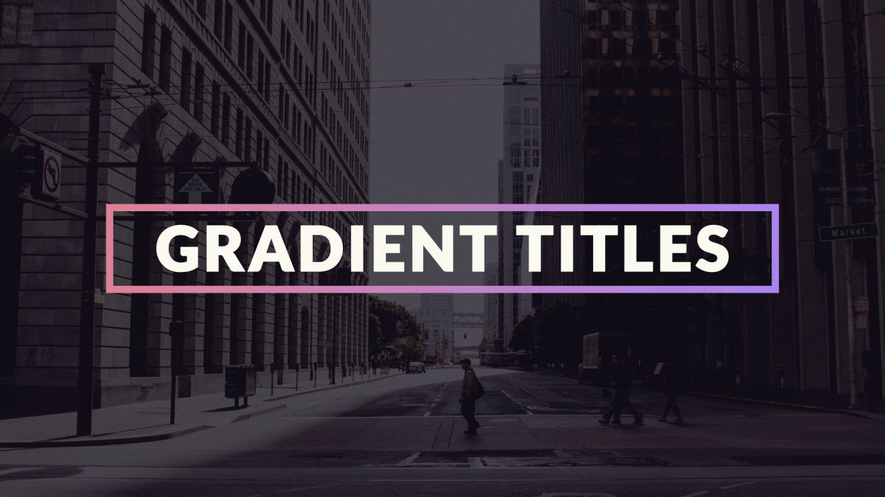 12个全屏文字标题字幕动画素材库精选AE模板