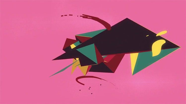 几何徽标揭示一个动态动画的素材库精选AE模板