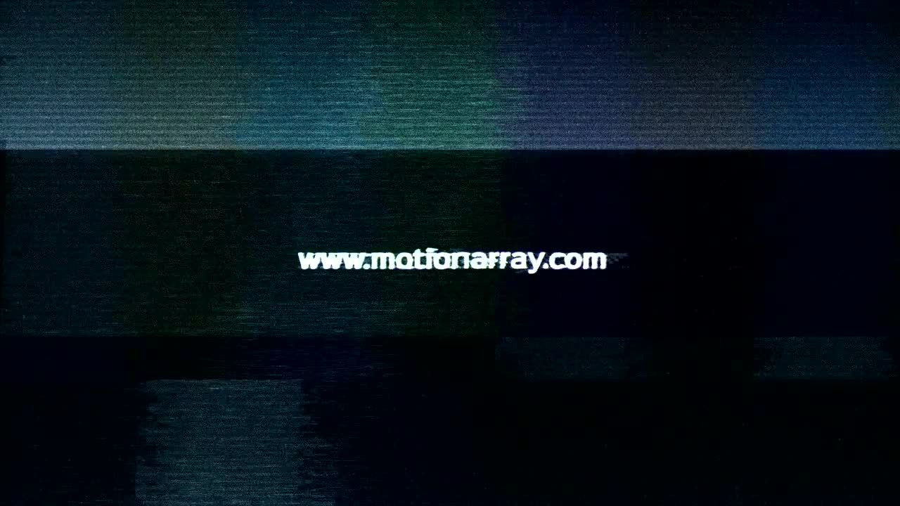 电视故障失真雪花视频特效动画素材库精选AE模板