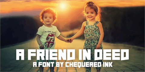 A Friend In Deed font素材之家精选英文字体