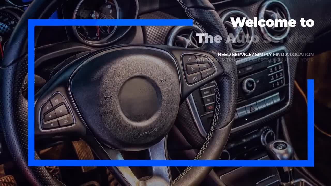 现代自动服务演示效果素材库精选AE模板