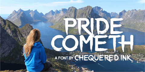 Pride Cometh font素材之家精选英文字体
