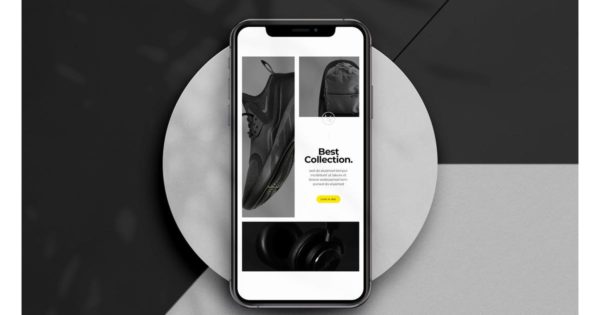 极简时尚Instagram社交媒体品牌促销设计模板素材库精选v1