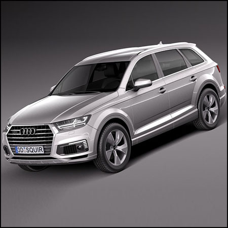 奥迪Audi Q7 E-Tron 2017汽车素材之家精选3D模型
