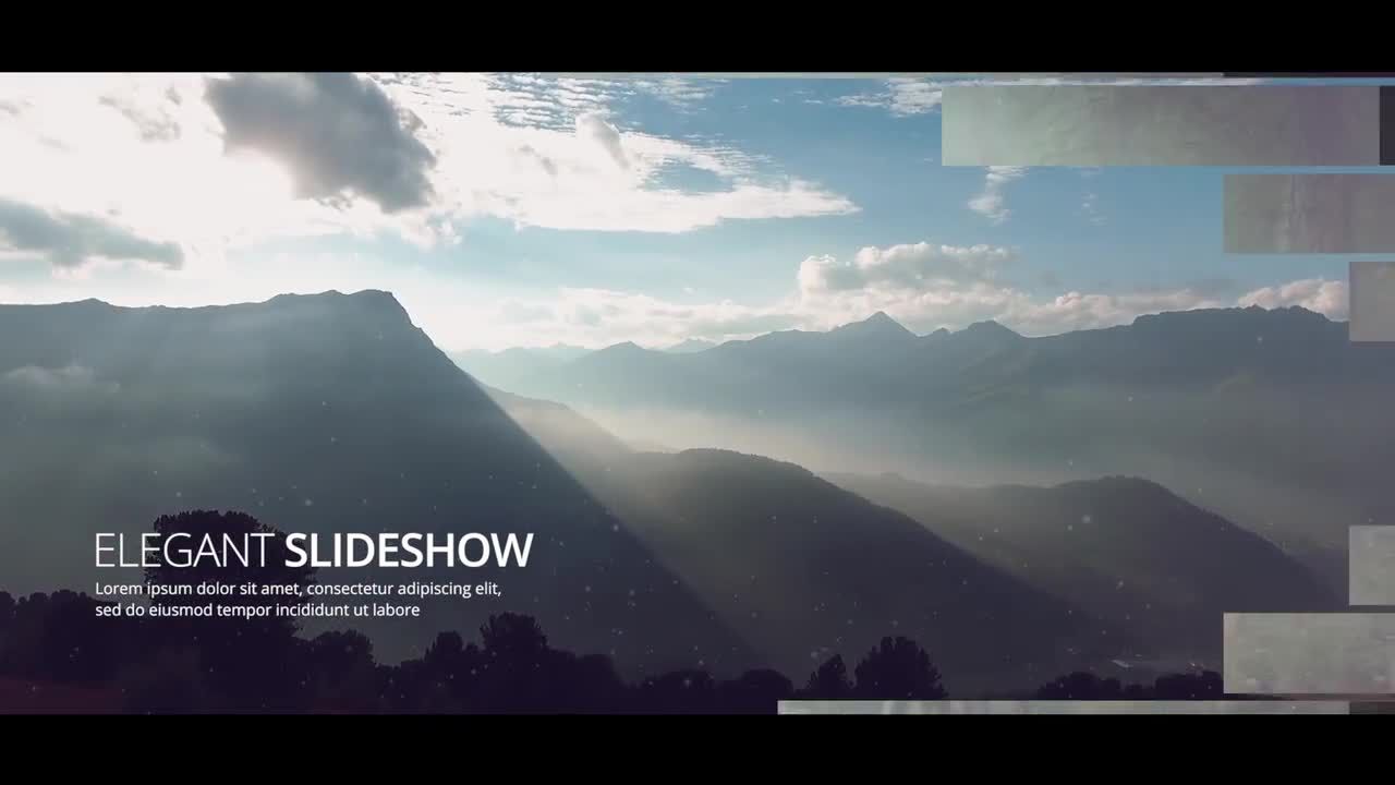 优雅幻灯片动画视频精彩开场白素材库精选PR模板