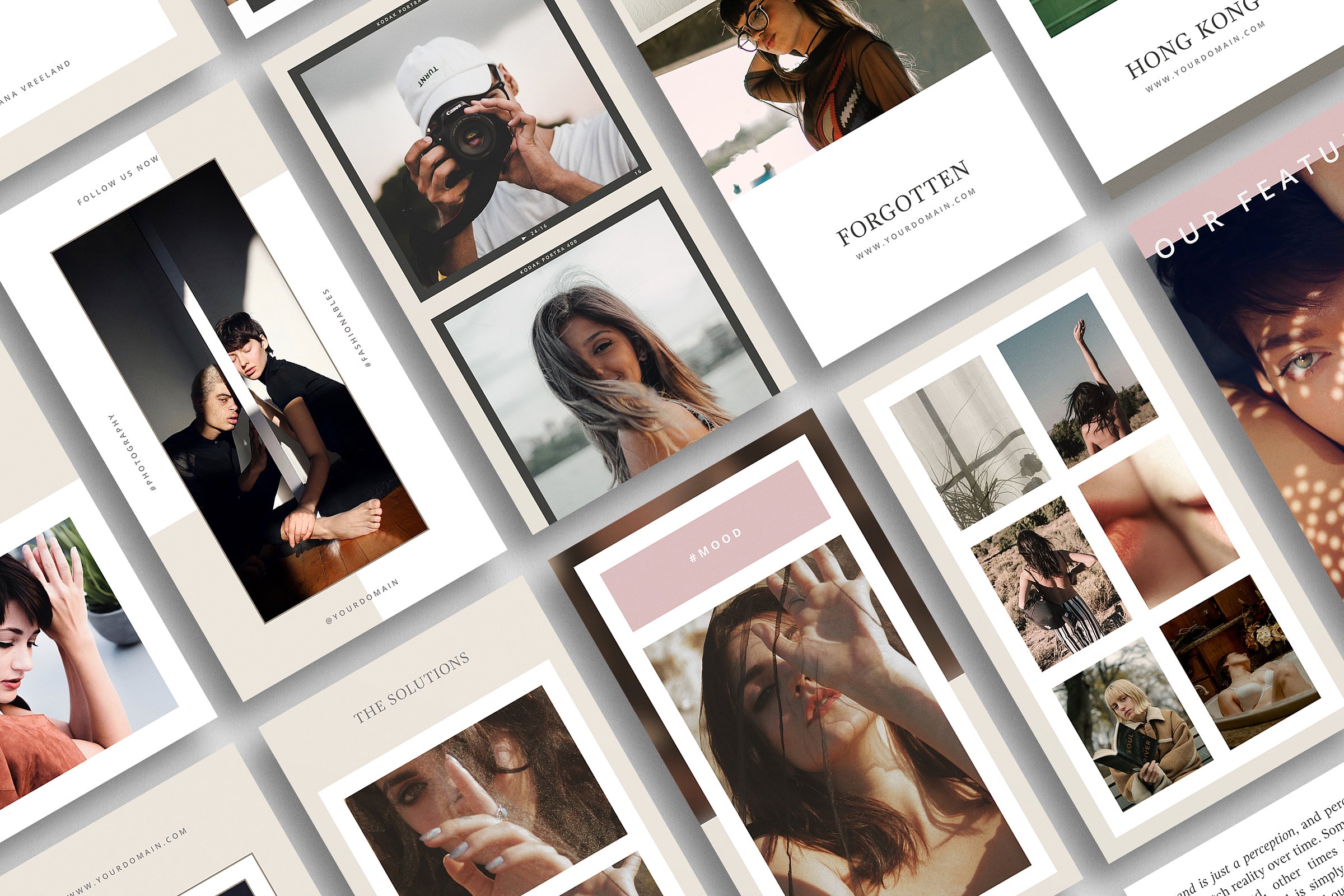 社交媒体时尚文章贴图模板素材库精选 Hong Kong Instagram Stories插图(3)