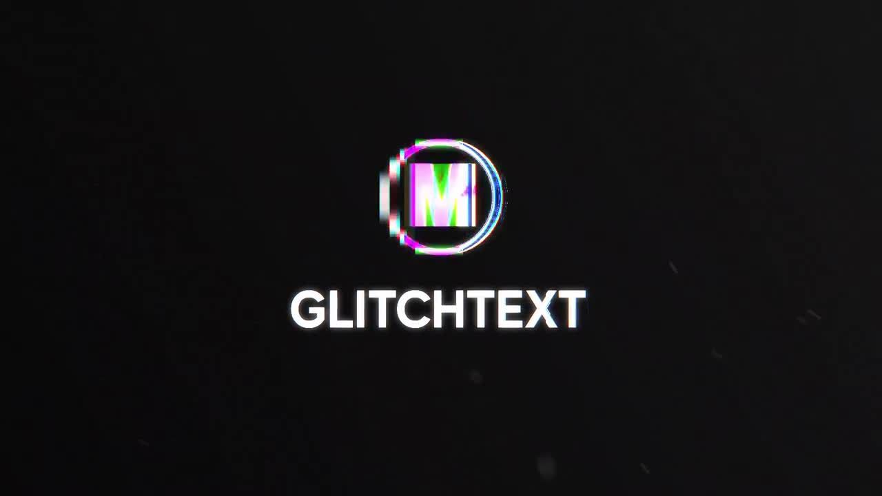 扭曲效果的小故障简介素材库精选AE模板