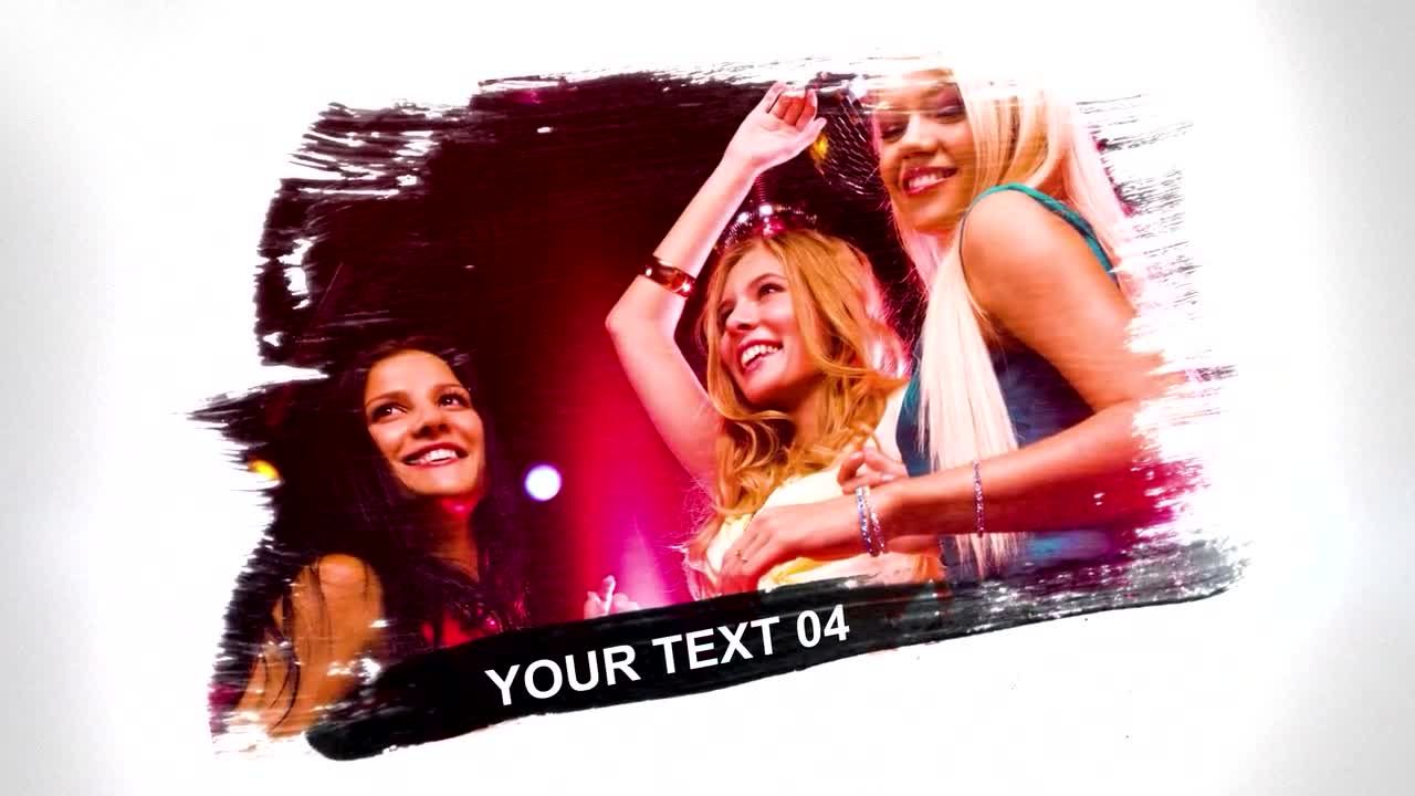 画笔风格图像素材库精选AE模板