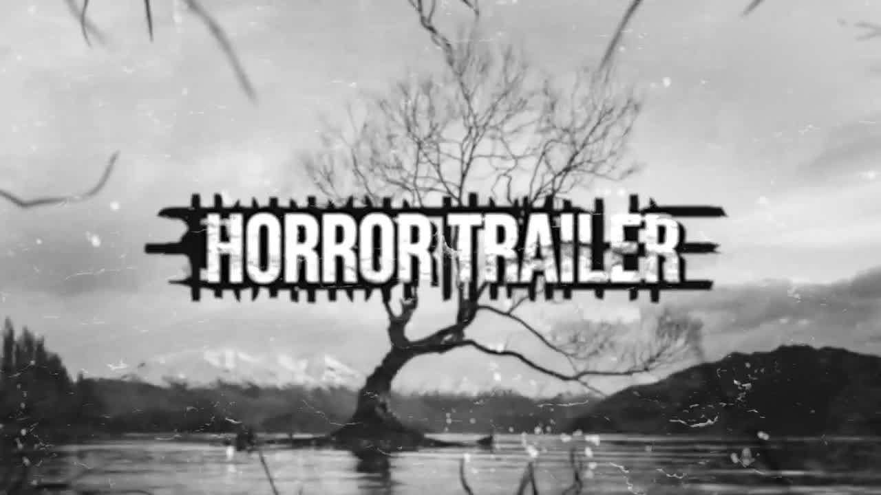 黑暗氛围的恐怖宣传片开场素材库推荐PR模板