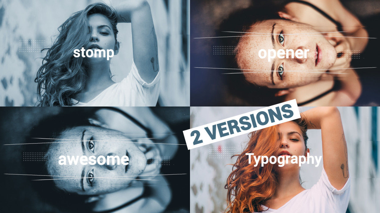 重踏介绍幻灯片素材库精选AE模板