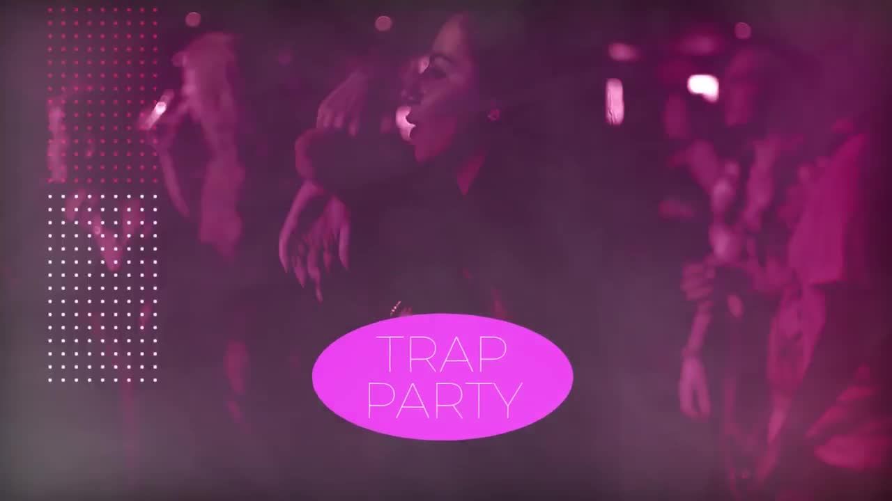 陷阱毛刺时尚效果pr派对动画模板