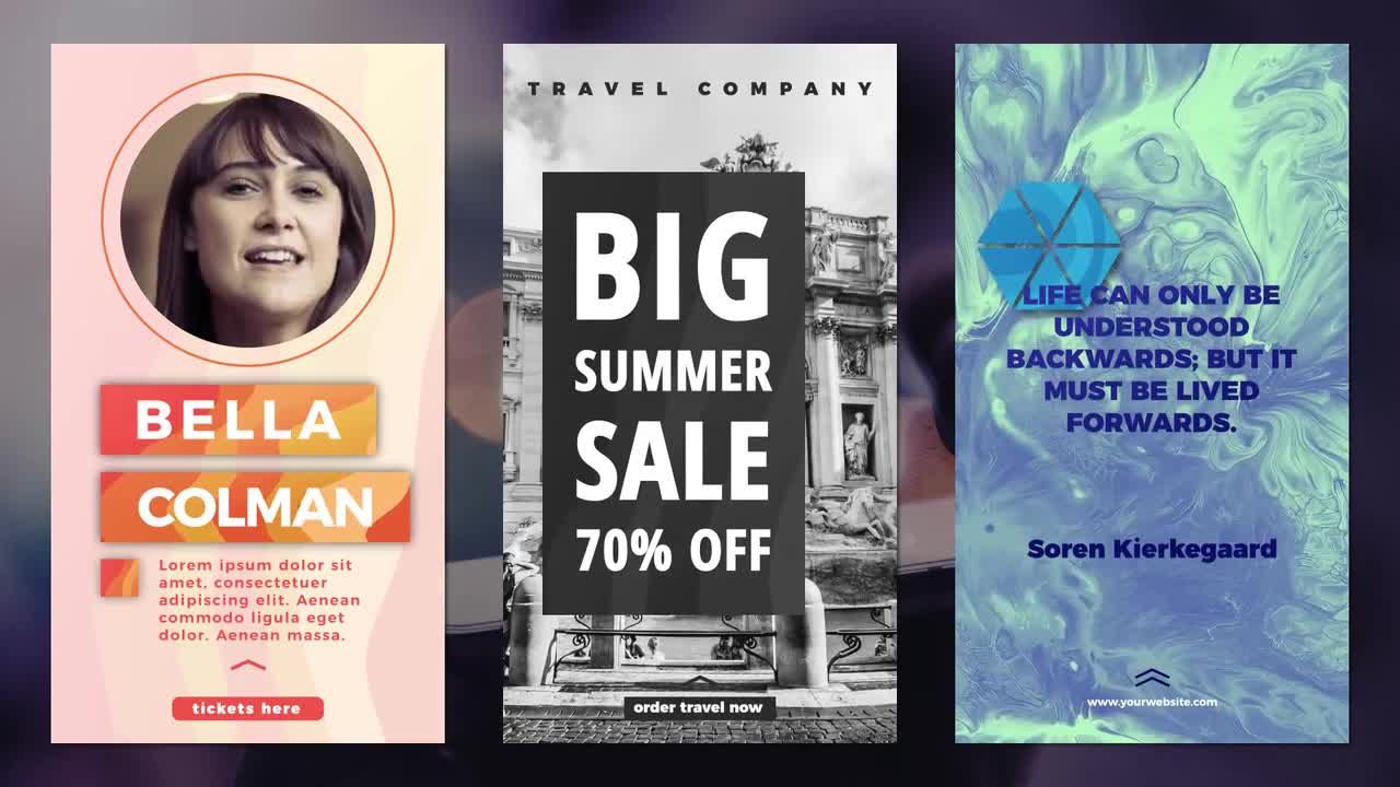 12个美丽的故事推广介绍素材库精选AE模板