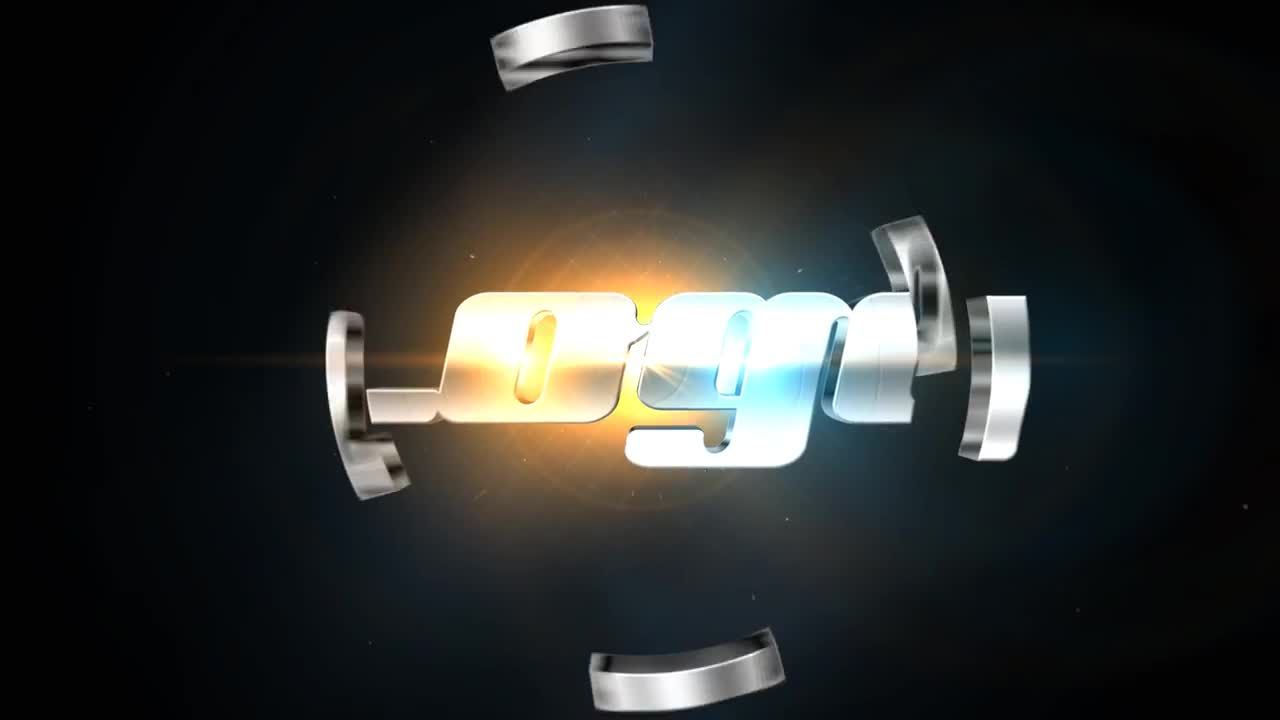 3D金属动态logo展示素材库精选AE模板