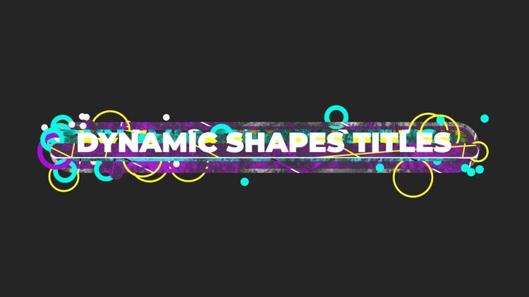 9个酷炫时尚的动态形状标题素材库精选AE模板
