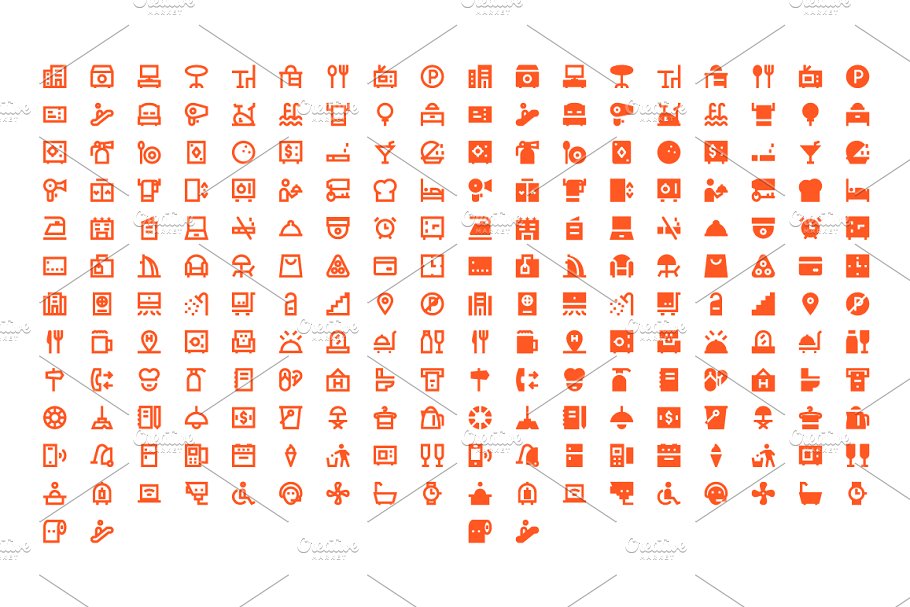 220个酒店服务材料图标  220 Hotel Services Material Icons插图(1)