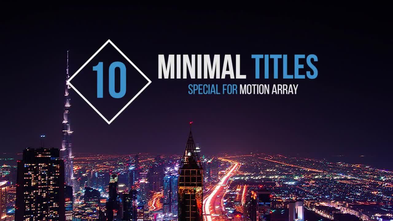 10组迷你文字标题动画PR模版