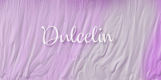 Dulcelin Font素材之家精选英文字体