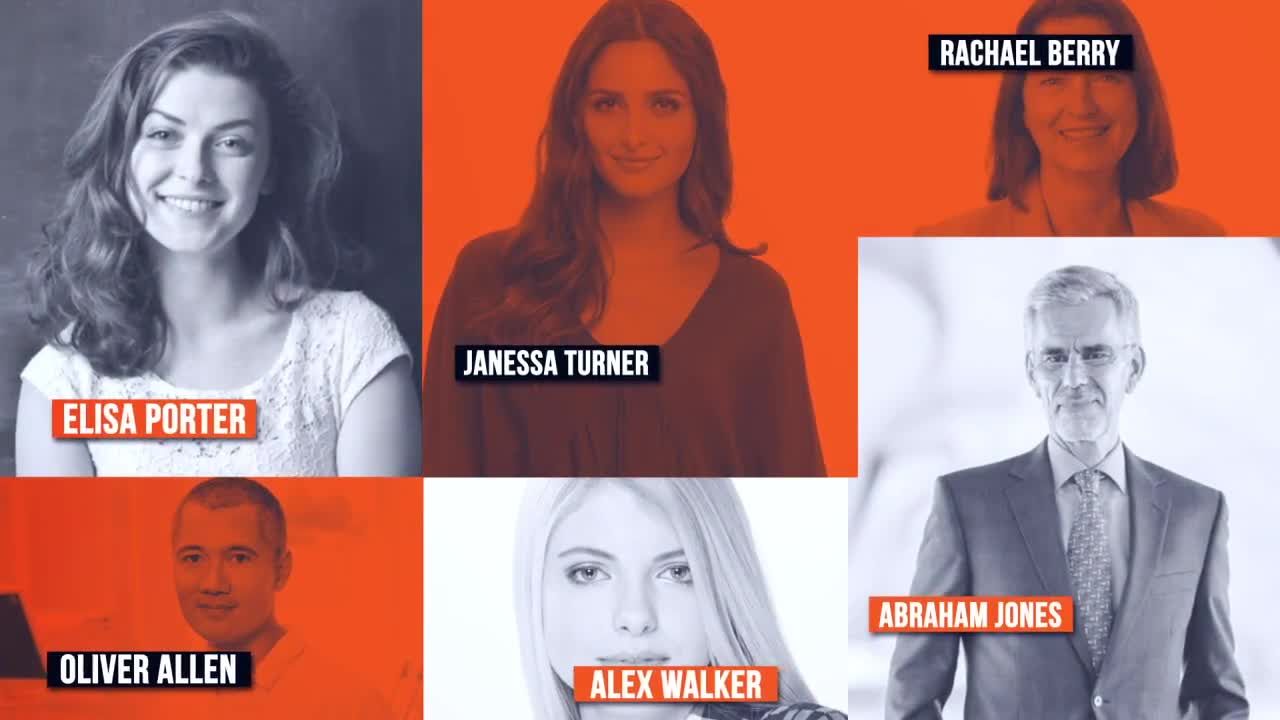 彩色叠加平滑过渡会议促销展示素材库精选AE模板