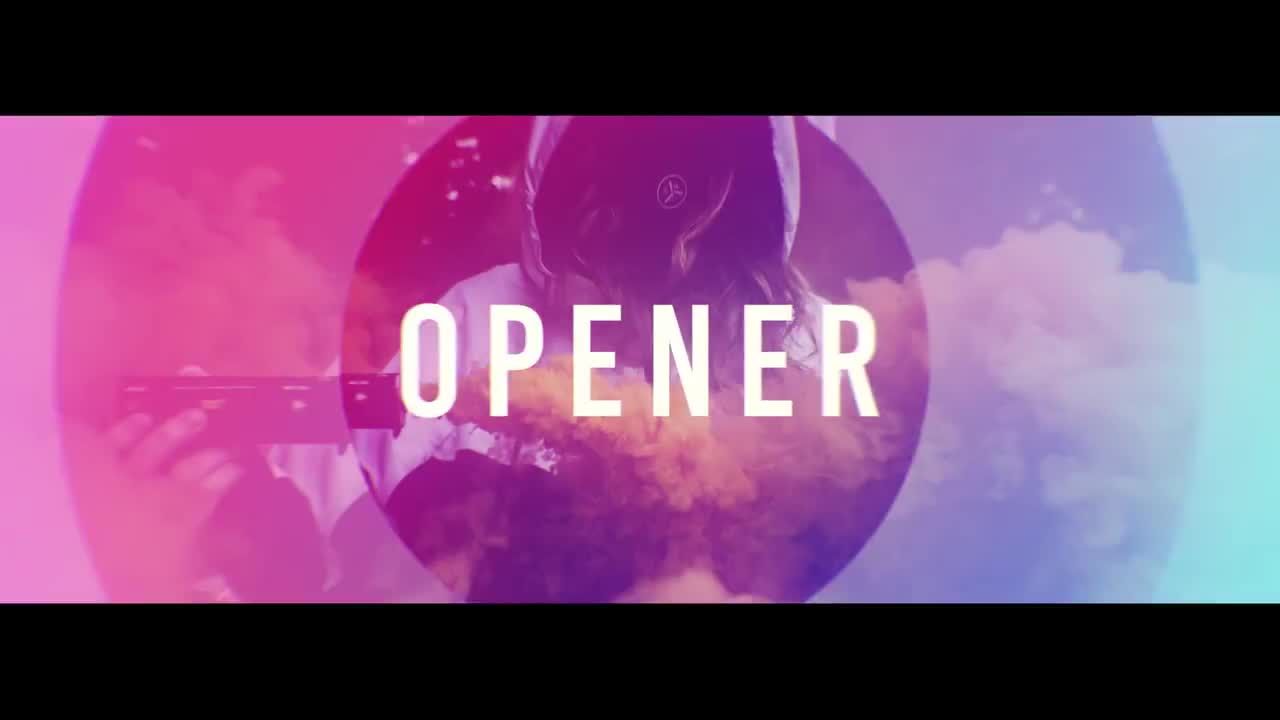 彩色短脚踏转场过渡素材库精选AE模板