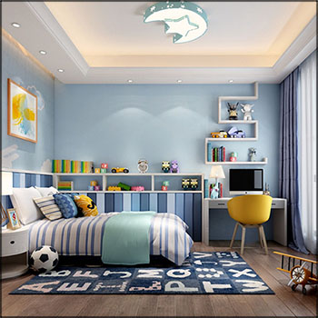 北欧现代儿童房地毯玩具玩偶素材之家精选3D模型