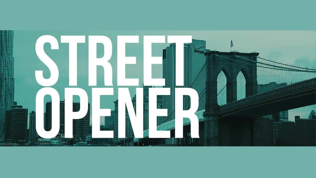 城市街头动画开场白素材库推荐PR模板