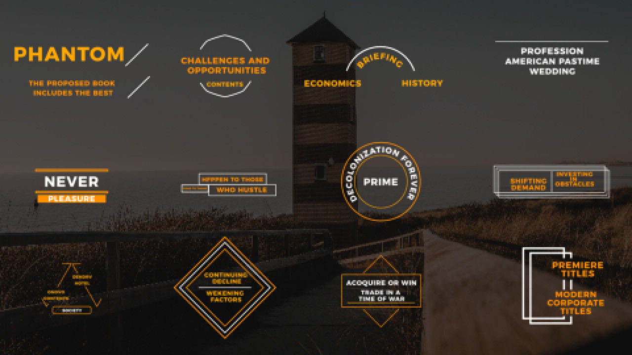 12个创意标题文本动画素材库精选AE模板