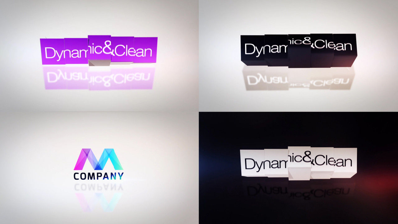 翻转标题徽标显示素材库精选AE模板