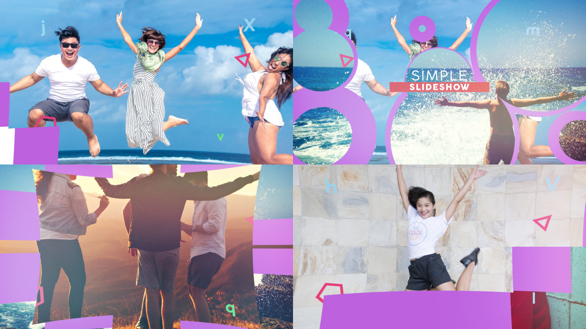 色彩丰富的照片过渡素材库精选AE模板