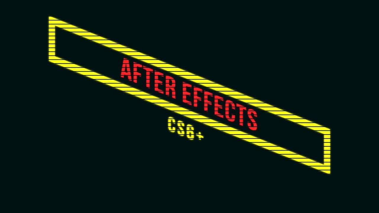 清新干净创意全屏标题动画素材库精选AE模板