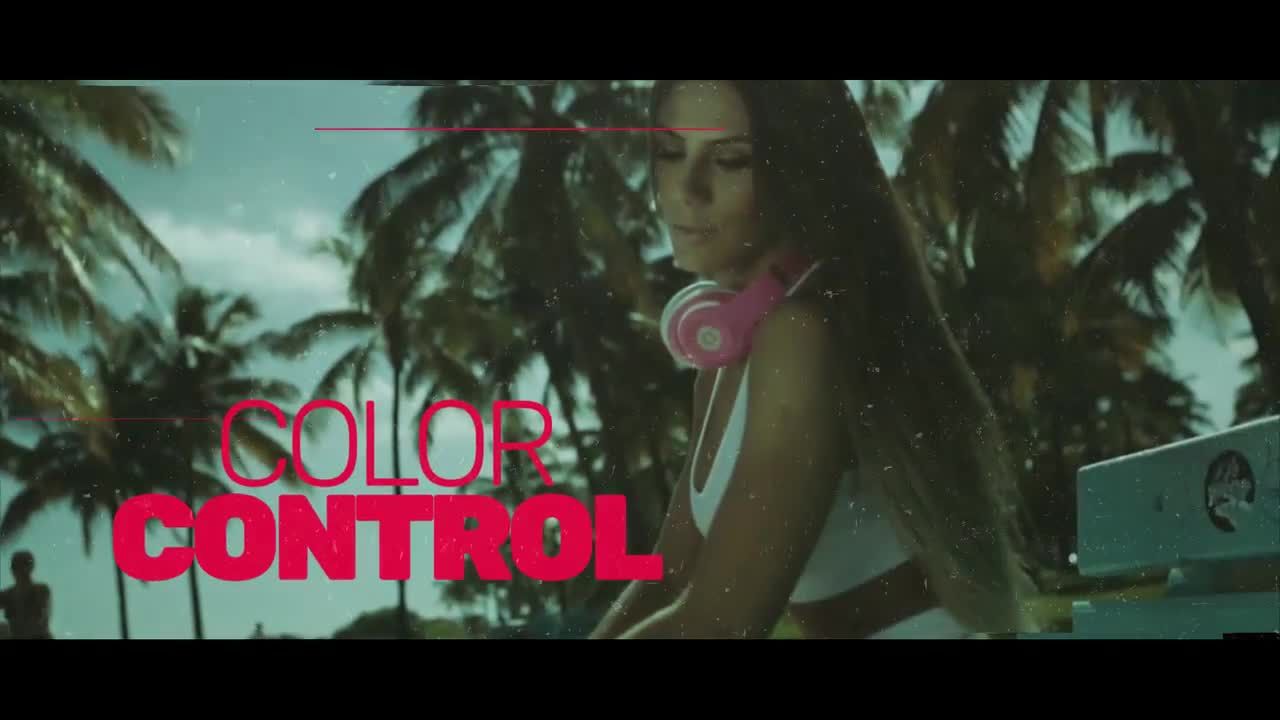 整洁故障和扭曲效果的极限运动照片展示素材库精选AE模板