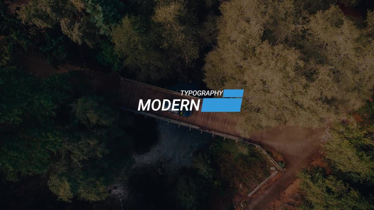 流畅的下三分之一广告全屏标题动画素材库推荐Pr模板