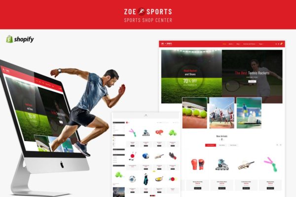 体育运动用品网上商城Shopify主题模板素材库精选 Zoe – Sport Store Shopify Theme