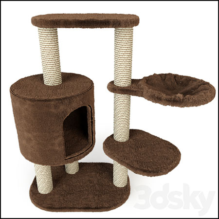 小猫的小屋猫窝素材之家精选3D模型