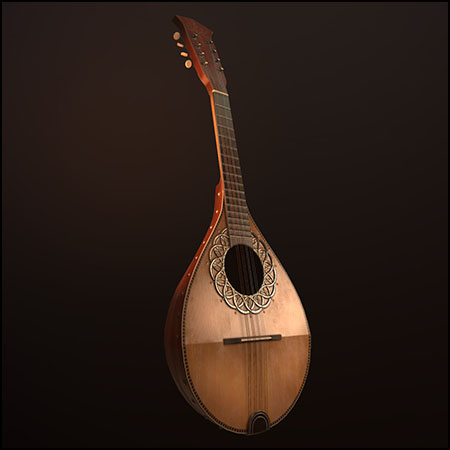 瓢型曼陀铃乐器素材之家精选3D模型