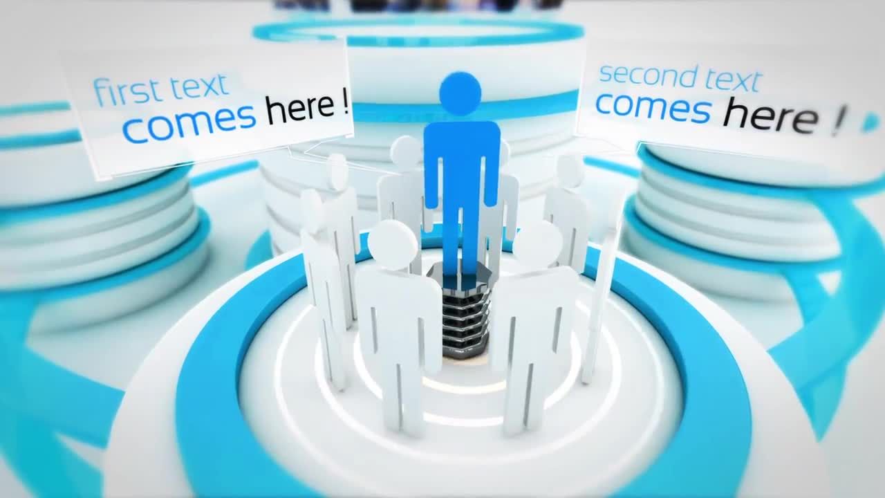 3D优雅的公司介绍素材库精选AE模板