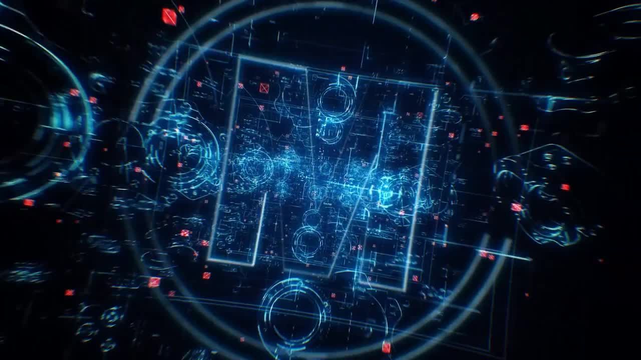 未来设计的蓝图科技标志素材库精选AE模板