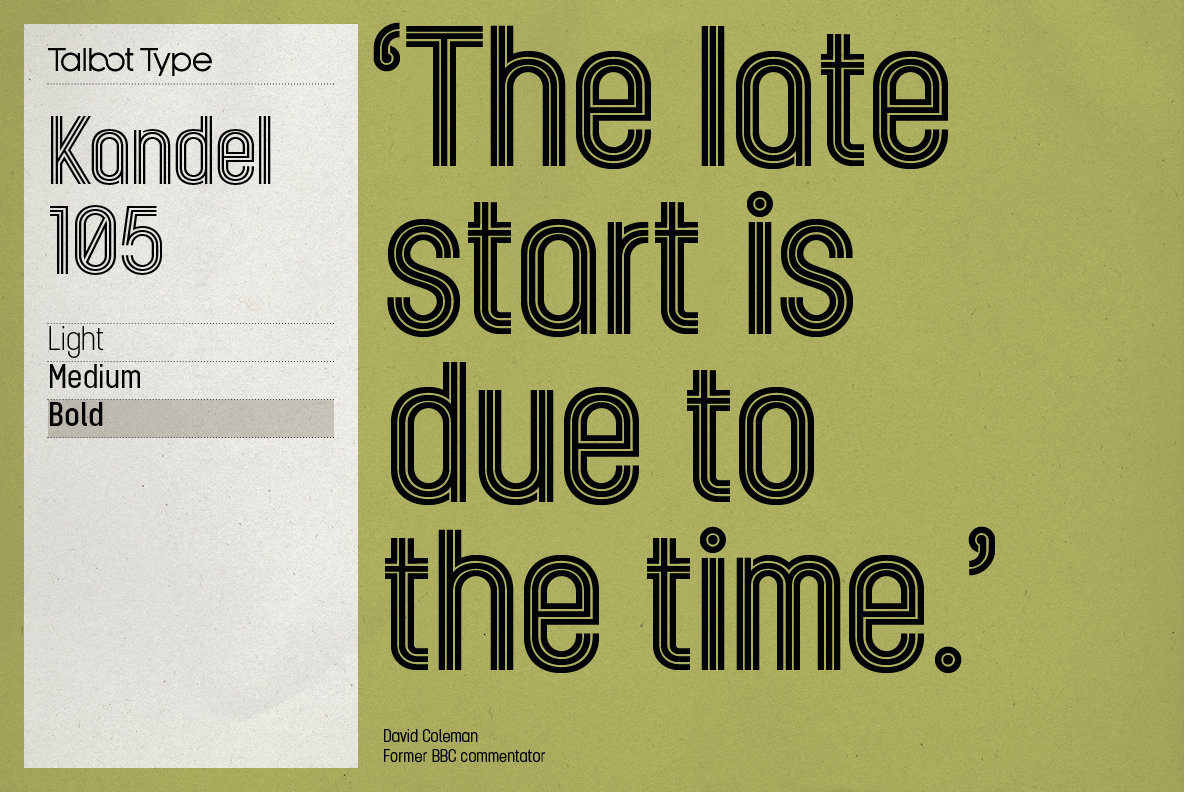 Kandel 105 Font Family插图5