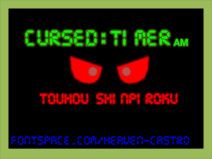 Cursed Timer ULiL font插图1 Cursed Timer ULiL font插图1