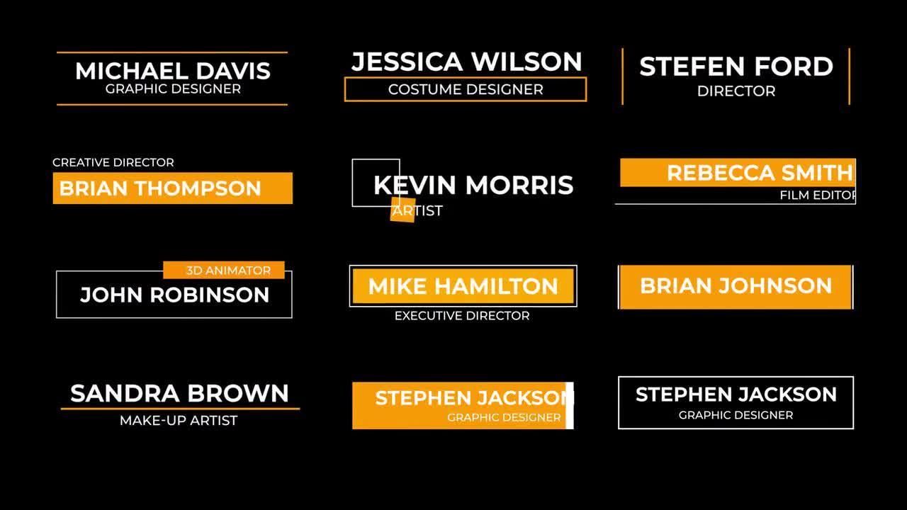 12个干净整洁创意的动画下三分之一标题素材库精选AE模板