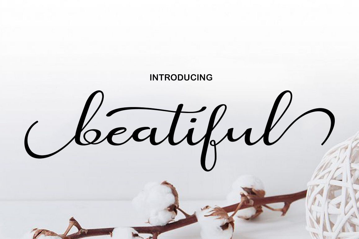 beatifulS cript Font素材之家精选英文字体