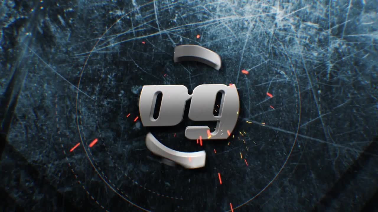 黑色3D旋转和组装Logo徽标素材库精选AE模板