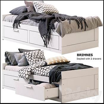 带抽屉的儿童单人床素材之家精选3D模型