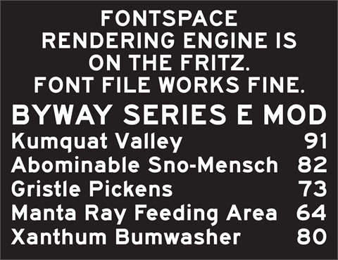 BywayEMod font素材之家精选英文字体