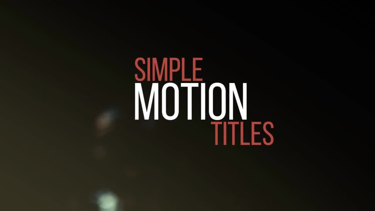 迷你最小文字标题动画排版素材库推荐PR模板