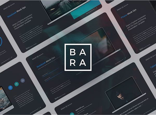 元素全面风格简约干净的商务主题幻灯片模版 Bara Business PowerPoint Theme[PPTX,KEY]