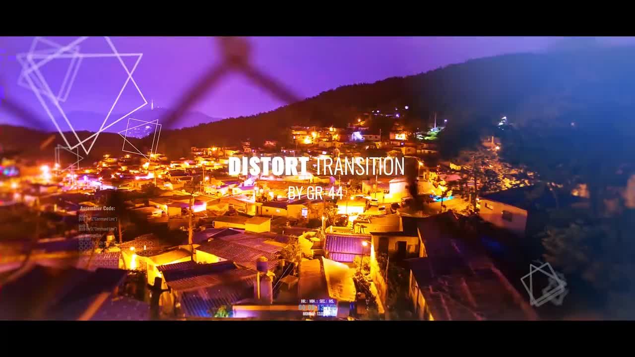 快速的毛刺故障开场特效素材库精选AE模板