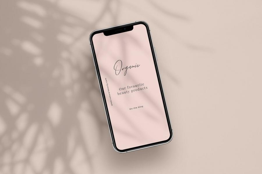 腮红色健康生活与美容社交模板素材库精选插图(1)